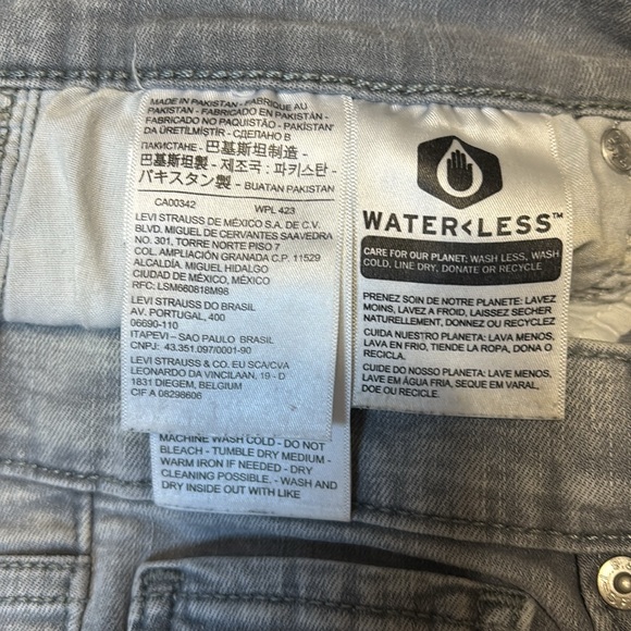 Levi’s Women’s Gray Wash Mile High Super Skinny 31 - Picture 5 of 5